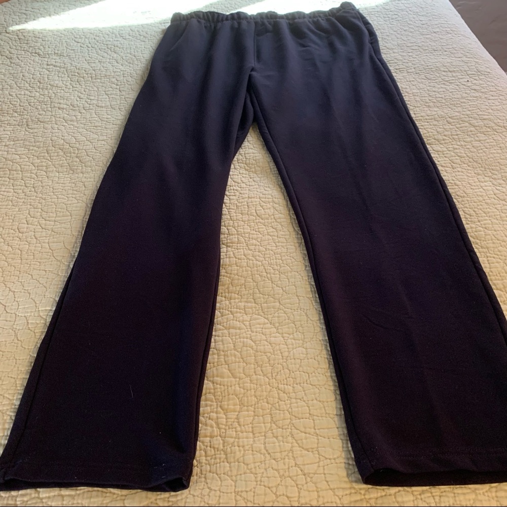 Men’s Orvis Pants Black Pull-On Elastic Waist Size XL